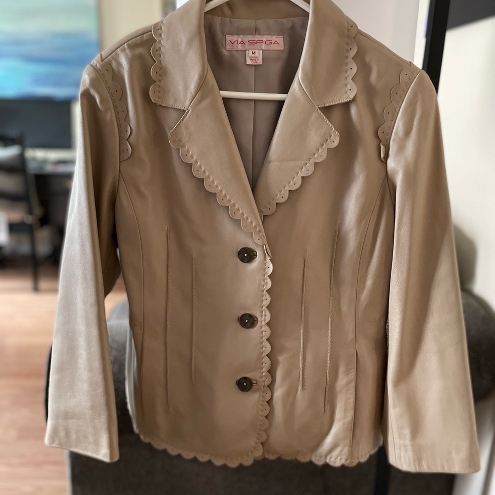 100% Leather Via Spiga Woman’s Jacket